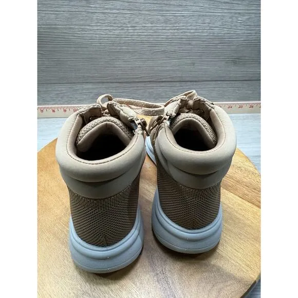 CLOUDSTEPPERS by Clarks Washable Knit Boots Ezera Tie Sand Womens 5