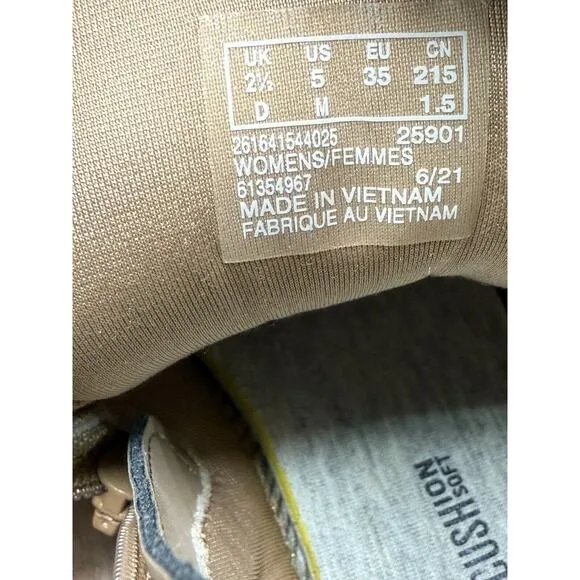 CLOUDSTEPPERS by Clarks Washable Knit Boots Ezera Tie Sand Womens 5