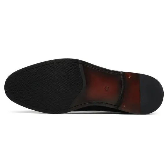 CMR CHAMARIPA Height Increasing Shoes - Black Calfskin Leather Men's Dress Shoes
