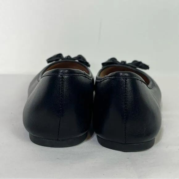 COACH Benni Leather Ballet Flats Shoes 5.5 EUC