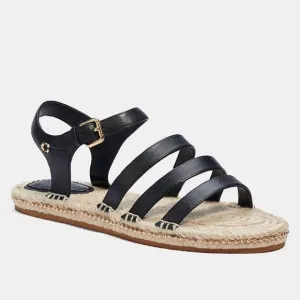 COACH CARISSA LEATHER ESPADRILLE SANDALS