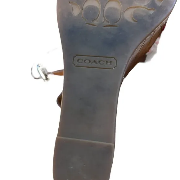 COACH Georgina Cork Platform Sandals Size 5.5​​​​​