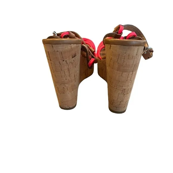 COACH Georgina Cork Platform Sandals Size 5.5​​​​​