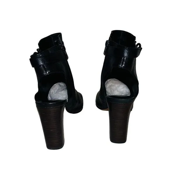 Coach Lafayette black peep toe size 9