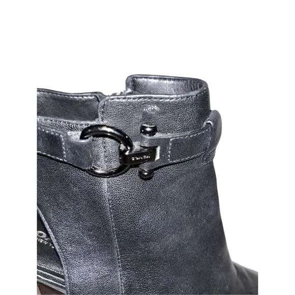 Coach Lafayette black peep toe size 9