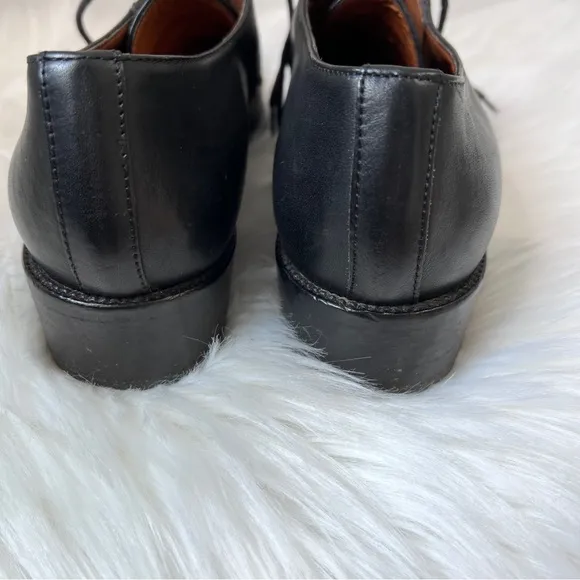 Coach Shoes Lace Up Black Leather Mens Size 10 N Narrow
