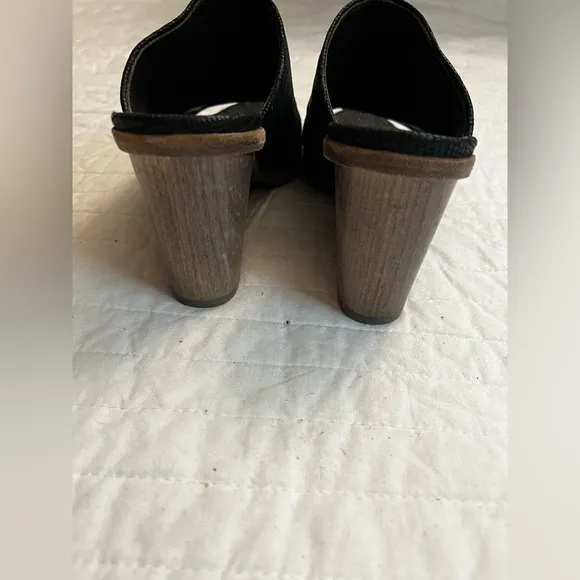 Coclico Aneme black wedge block sandal