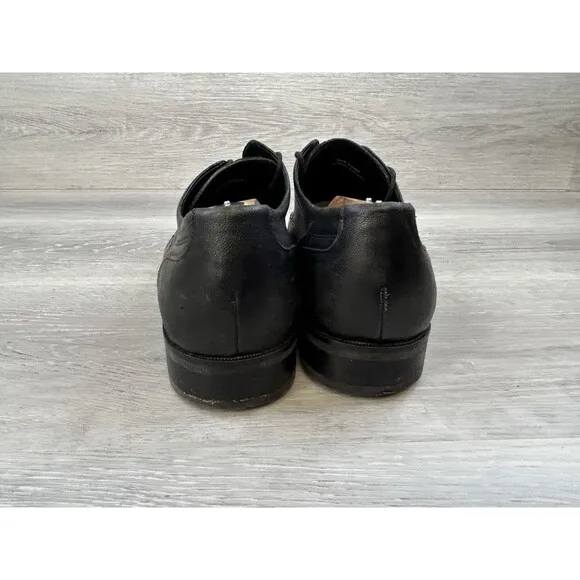 Cole Haan Air Jackson Oxford Men  Black Leather Lace Up Split Toe Dress Shoe 10