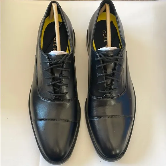 Cole Haan Black Hawthorne Cap Toe Men’s Dress Shoes 10