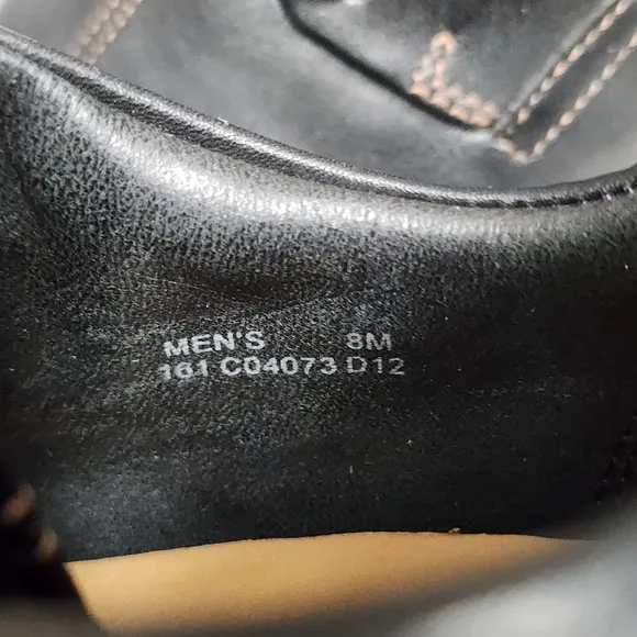 Cole Haan Black Leather Zeno Lace Up Mens Oxford Loafer Dress Shoes, Size 8