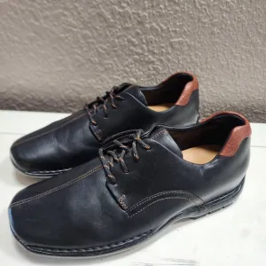 Cole Haan Black Leather Zeno Lace Up Mens Oxford Loafer Dress Shoes, Size 8