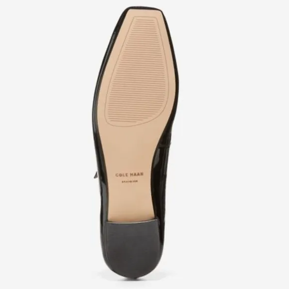 Cole Haan Bridge Mary Jane Ballet Flats Black Patent Leather Size 9.5