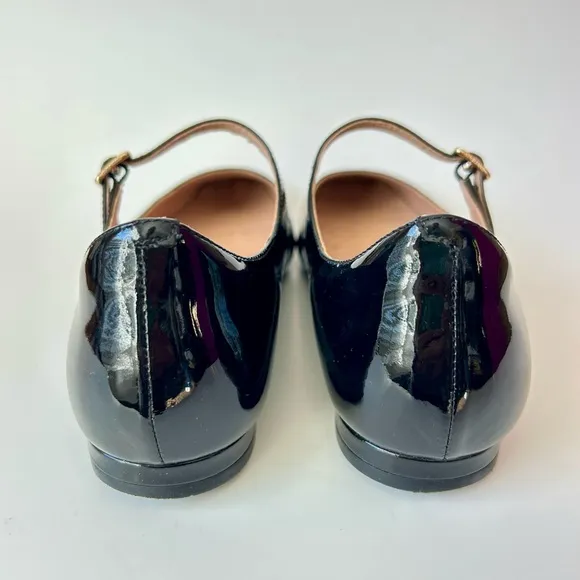 Cole Haan Bridge Mary Jane Ballet Flats Black Patent Leather Size 9.5