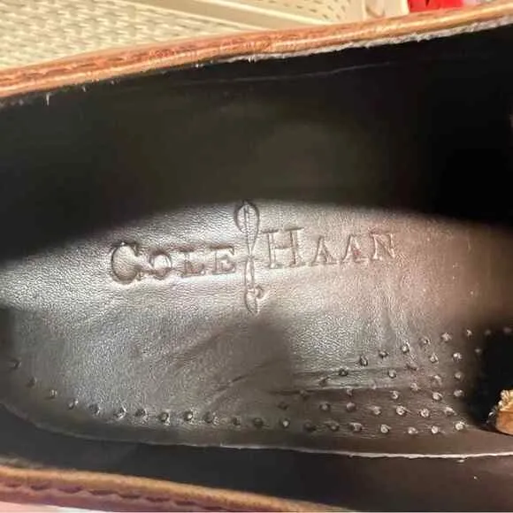 Cole Haan Brown Leather Oxford Dress Shoes Size 11