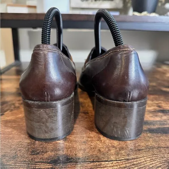 Cole Haan  Brown Leather Tassel Loafers Size 9 Dress Shoes