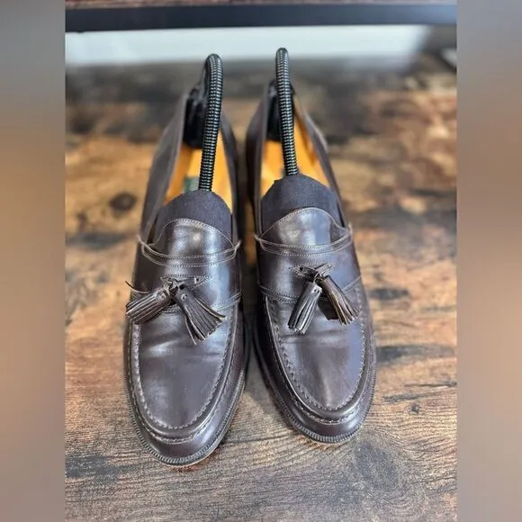 Cole Haan  Brown Leather Tassel Loafers Size 9 Dress Shoes