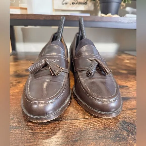 Cole Haan  Brown Leather Tassel Loafers Size 9 Dress Shoes