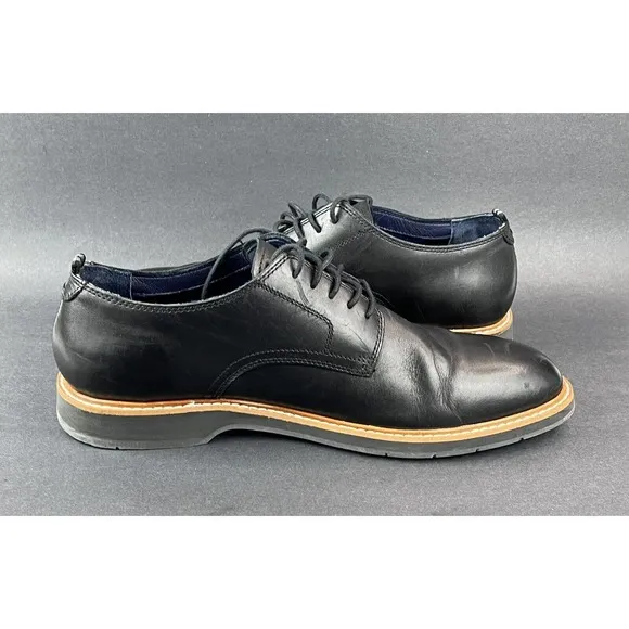 Cole Haan C31445 Mens 10.5M Black Morris Grand OS Leather Oxford Dress Shoes