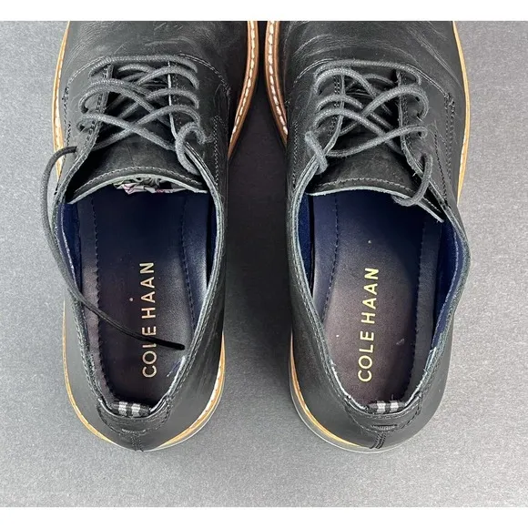 Cole Haan C31445 Mens 10.5M Black Morris Grand OS Leather Oxford Dress Shoes