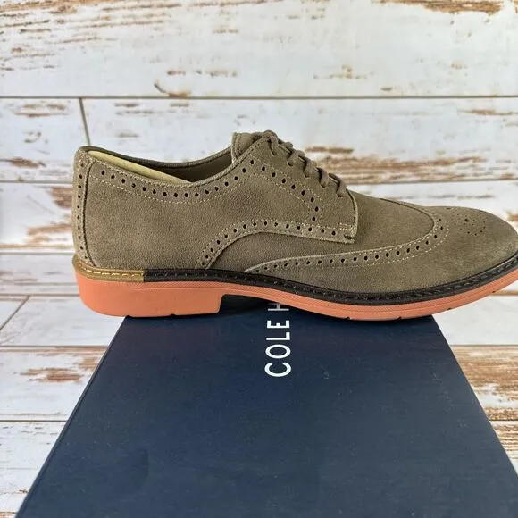 Cole Haan C38291 Go To Wing Oxford CH Truffle Suede Size 9.5 ￼