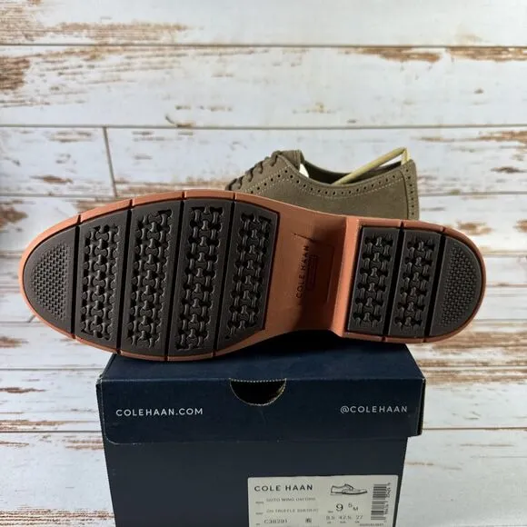 Cole Haan C38291 Go To Wing Oxford CH Truffle Suede Size 9.5 ￼