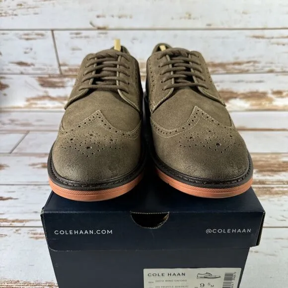 Cole Haan C38291 Go To Wing Oxford CH Truffle Suede Size 9.5 ￼