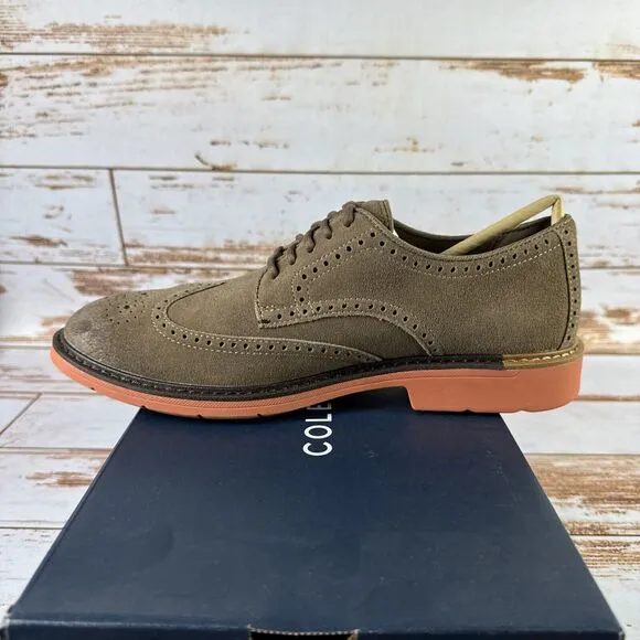 Cole Haan C38291 Go To Wing Oxford CH Truffle Suede Size 9.5 ￼