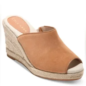 Cole Haan Cloudfeel Southcrest Espadrille Mule Wedge Sandals