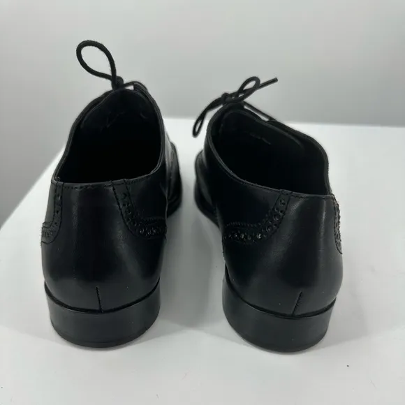Cole Haan Dress Shoes Lace Up Ties Black Leather Mens 9.5