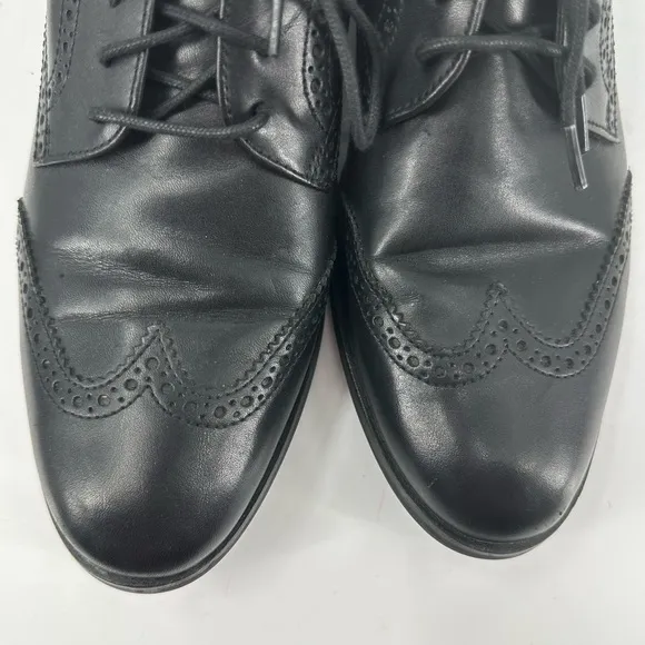 Cole Haan Dress Shoes Lace Up Ties Black Leather Mens 9.5