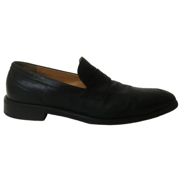 Cole Haan Dress Shoes Mens 11.5 M Leather Martino Penny Loafers Toe Black