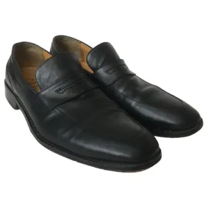 Cole Haan Dress Shoes Mens 11.5 M Leather Martino Penny Loafers Toe Black