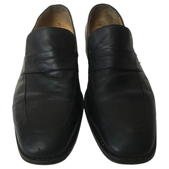 Cole Haan Dress Shoes Mens 11.5 M Leather Martino Penny Loafers Toe Black