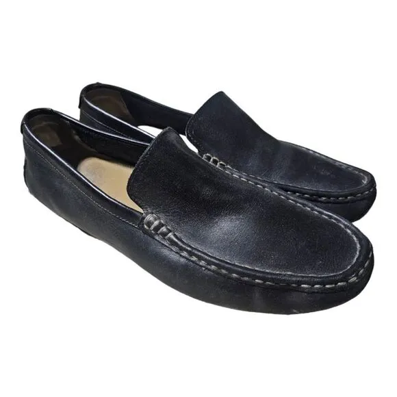 COLE HAAN Driving Loafers Shoes Somerset Venetian II Black - Size 12