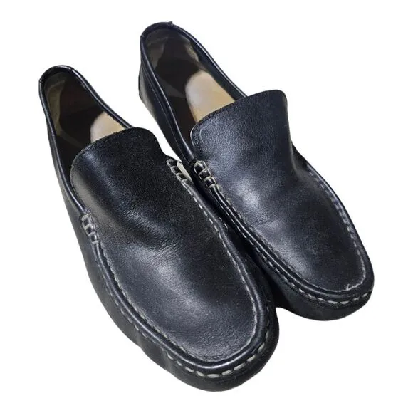 COLE HAAN Driving Loafers Shoes Somerset Venetian II Black - Size 12