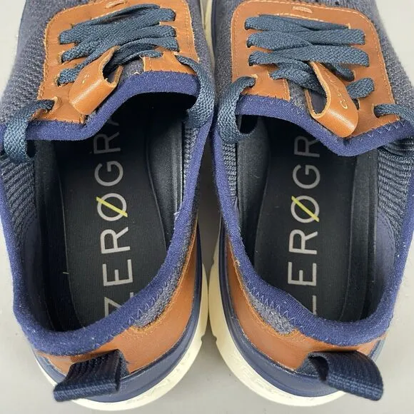 Cole Haan Generation ZeroGrand Men’s 9 Navy Blue Stitchlite Dress Shoes Sneakers