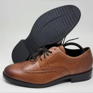 Cole Haan Grand   British Tan Dress Wingtip Oxford Shoes Mens Sz 10M C37330 New