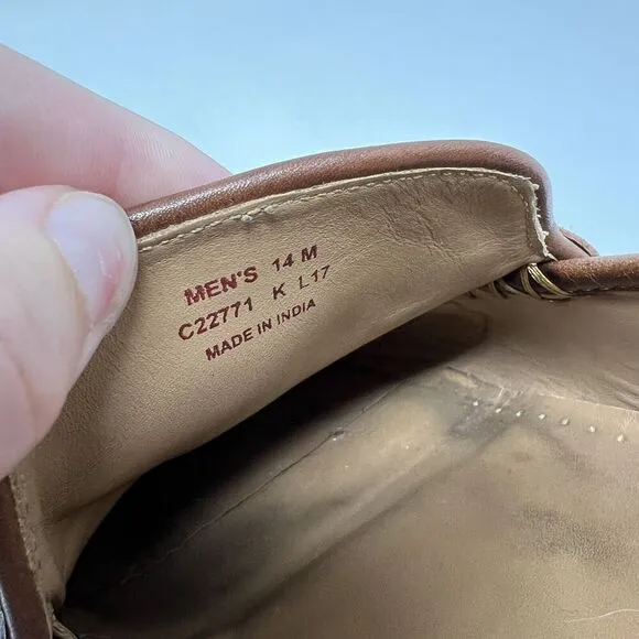 Cole Haan Grand OS Aiden British Tan C22771 Penny Loafers Shoes Men’s Size 14