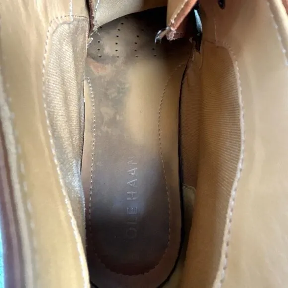 Cole Haan Grand OS Mens 13 Chukka Boot Brown Leather Lace Up Ankle Desert Casual