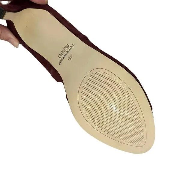 COLE HAAN JONES CORODOVAN SUEDE PEEP TOE BOOTIES US Size 6