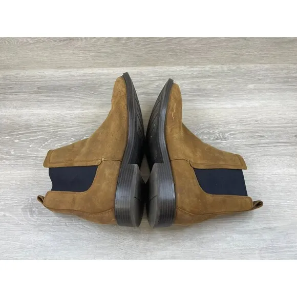 Cole Haan Kennedy Grand C28137 Men’s 12M Brown Leather Block Heel Chelsea Boot