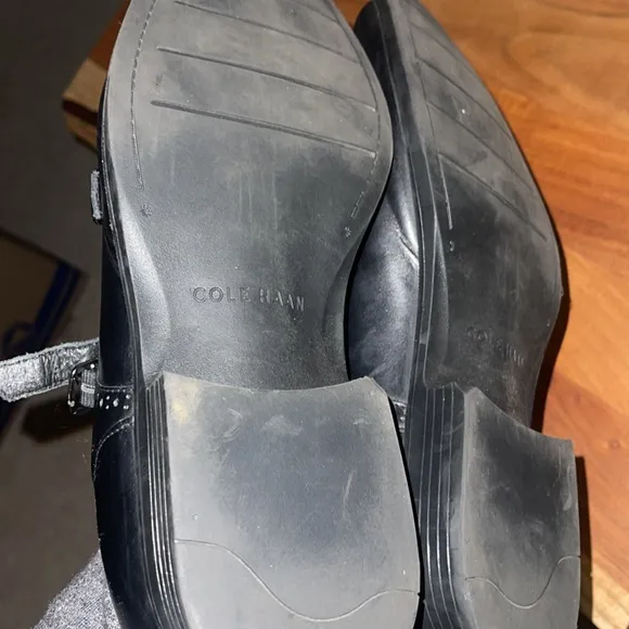 Cole Haan Leather Monk Strap Dress Shoes