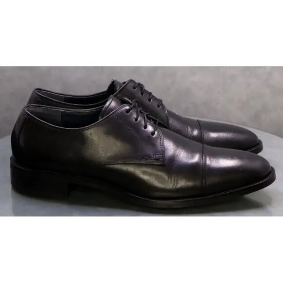 Cole Haan Lenox Hill $140 Men's Cap Toe Dress Shoes Size 11 Leather Black C11630