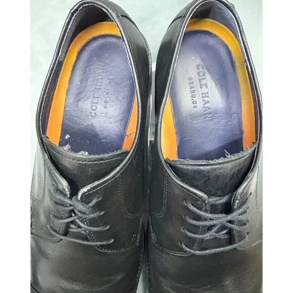 Cole Haan Lenox Hill $140 Men's Cap Toe Dress Shoes Size 11 Leather Black C11630