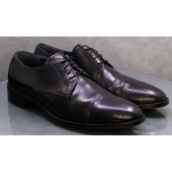 Cole Haan Lenox Hill $140 Men's Cap Toe Dress Shoes Size 11 Leather Black C11630