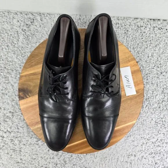 Cole Haan Lenox Hill Black Leather Cap Toe Oxford Dress Shoes Mens 11.5 M C11630
