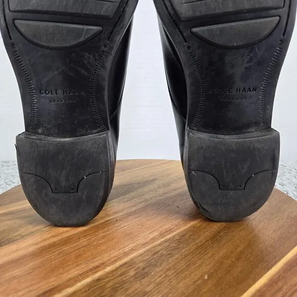Cole Haan Lenox Hill Black Leather Cap Toe Oxford Dress Shoes Mens 11.5 M C11630