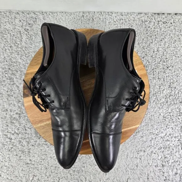 Cole Haan Lenox Hill Black Leather Cap Toe Oxford Dress Shoes Mens 11.5 M C11630