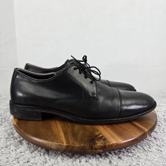Cole Haan Lenox Hill Black Leather Cap Toe Oxford Dress Shoes Mens 11.5 M C11630
