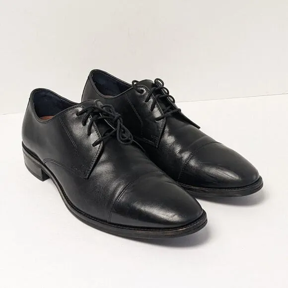 Cole Haan Lenox Hill Cap Toe Oxford, Black, Mens 10.5 M
